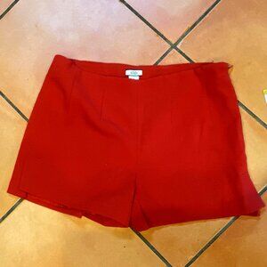 I Love H81 Los Angeles California Rust lined shorts side zip Sz 26